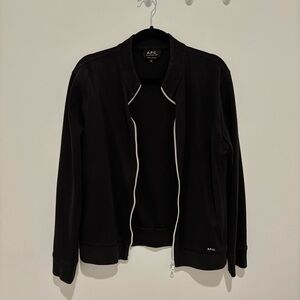 A.P.C. Classic Black Jacket with Zip